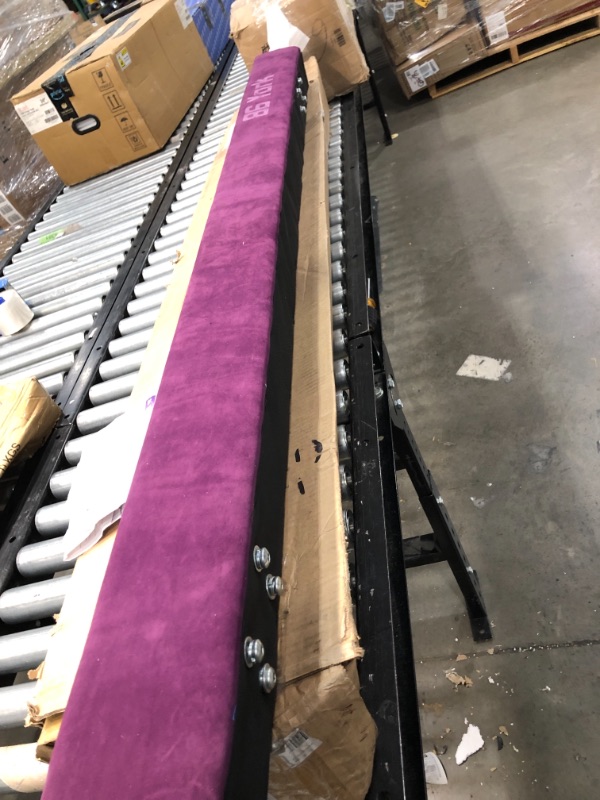 Photo 2 of 86 York Adjustable Balance Beam Gymnastic Equipment for Kids Home Practice 8 ft Long (Light Purple)
