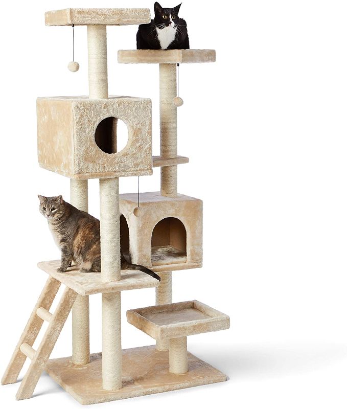 Photo 1 of Amazon Basics Multi-Level Cat Tree with Scratching Posts...**PARTS ONLY**, **INCOMPLETE ITEM**

