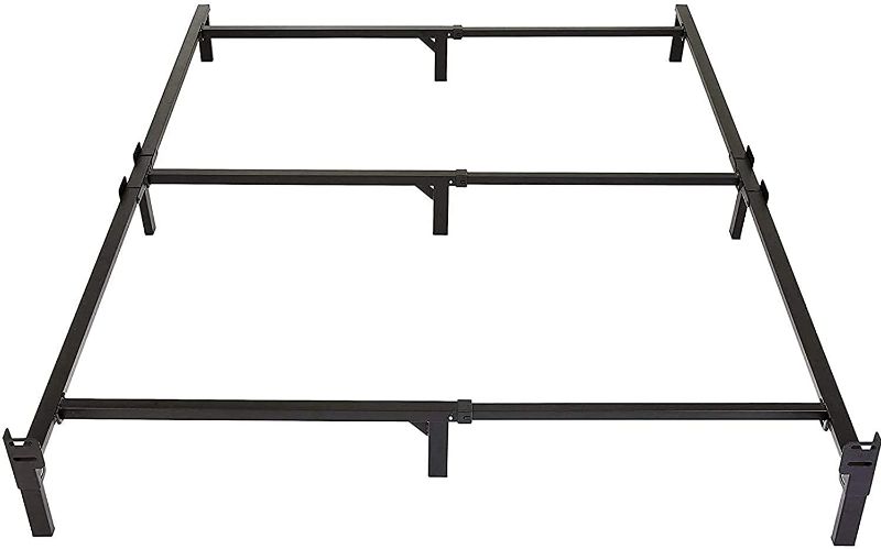 Photo 1 of Amazon Basics Metal Bed Frame, 9-Leg Base for Box Spring and Mattress - Full, 74.5 x 53.5-Inches, Tool-Free Easy Assembly...**PREVIOUSLY OPENED**, **PREVIOUSLY USED**


