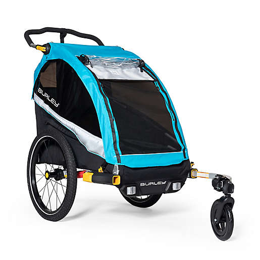 Photo 1 of Burley D'Lite X™ Single Bike Trailer and Jogging Stroller in Aqua
