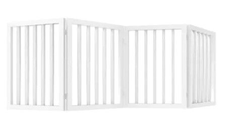 Photo 1 of (cobwebs/cracked) 
WHITE 4 PIECE WOODEN GATE
