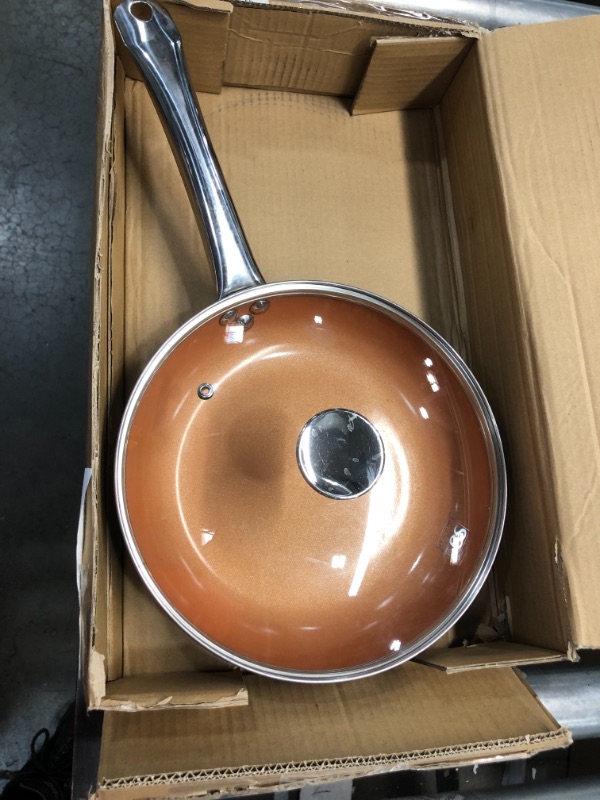 Photo 2 of 10" Copper Nonstick Frying Pans with Lid