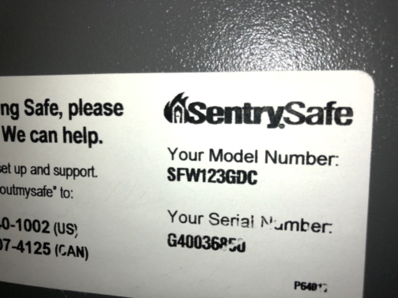 Photo 3 of Sentry Fire-Safe Electronic Lock Business Safes, Grey