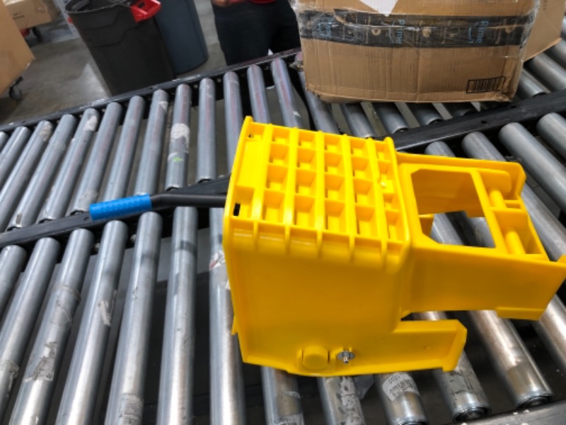 Photo 2 of 3690804 - Commercial Mop Bucket with Side-Press Wringer 26 Quart - Yellow
