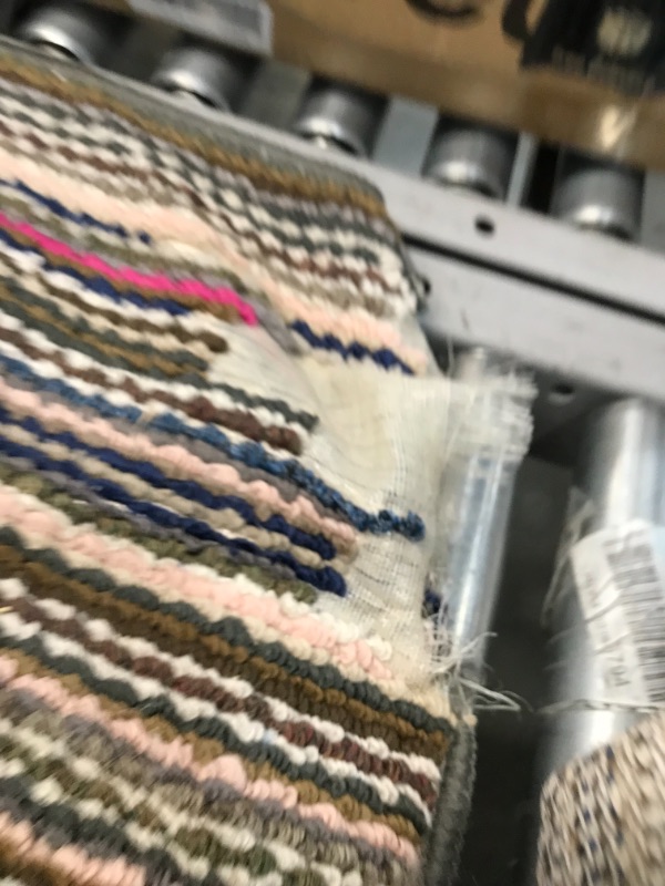 Photo 1 of 3x8 colorful runner rug jute