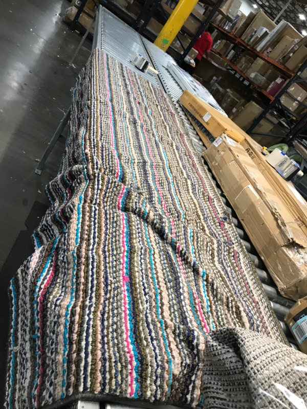 Photo 1 of 3x8 colorful runner rug jute