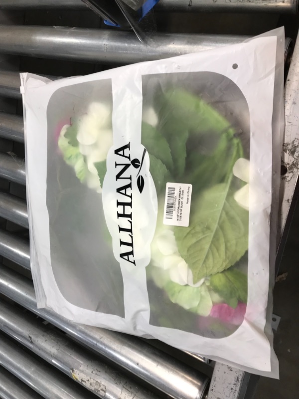 Photo 1 of ALLHANA Hydrangea Wreath for Front Door, 16-18 Inch Artificial Spring Green Leaves Summer Wreaths for All Seasons Farmhouse Home Wall Window Decor
