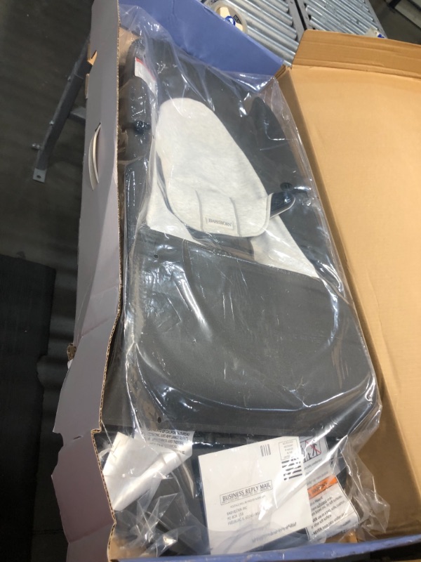 Photo 1 of Babybjorn Balance Soft Cotton Jersey Bouncer - Dark Grey/Light Grey