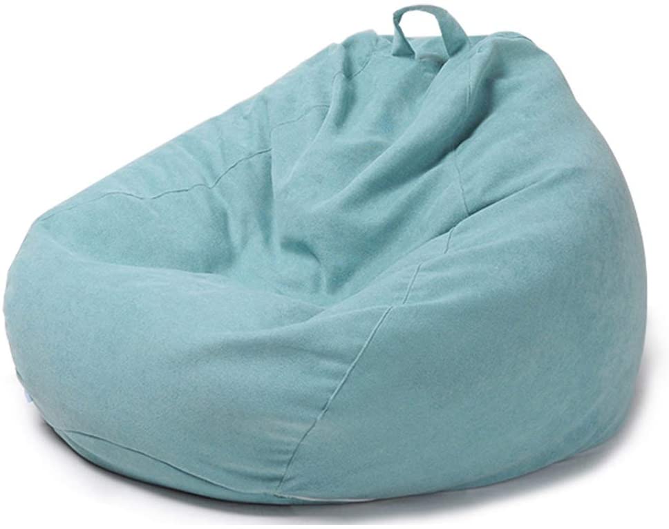 Photo 1 of  Beanbag Cover, Soft Comfy Beautiful Home Accessory DIY Moulds Large Bean Bag Chair Sofa Lazy Lounger Couch Cover Without Filler,Lightblue, L **display picture used for reference only**