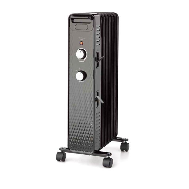 Photo 1 of Mainstays 1500W Mechanical Oil Filled Electric Radiator Heater, WSH07O2ABB, Black
