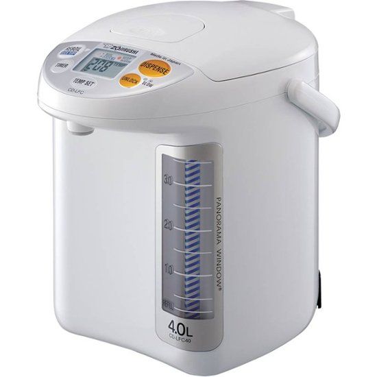 Photo 1 of Zojirushi - Panorama Window Micom 135-Oz. Water Boiler & Warmer - White
