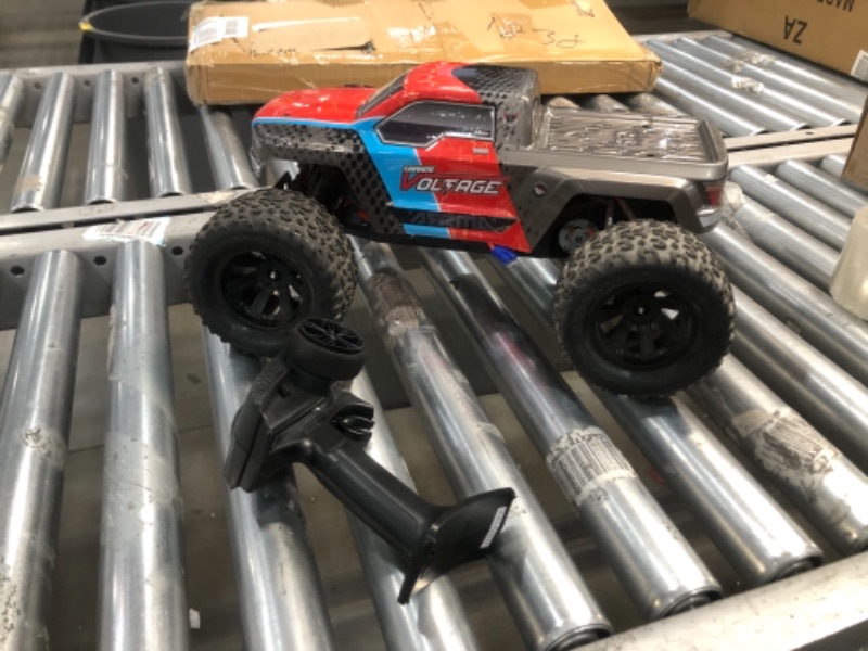 Photo 3 of ARRMA RC Monster Truck: 1/10 Granite Voltage MEGA 2WD SRS RTR with 2.4GHz Radio | 1800mAh 6C NiMH Battery | Charger | 1:10 Scale (Red/Black), ARA102727T3 MISSING CHARGER