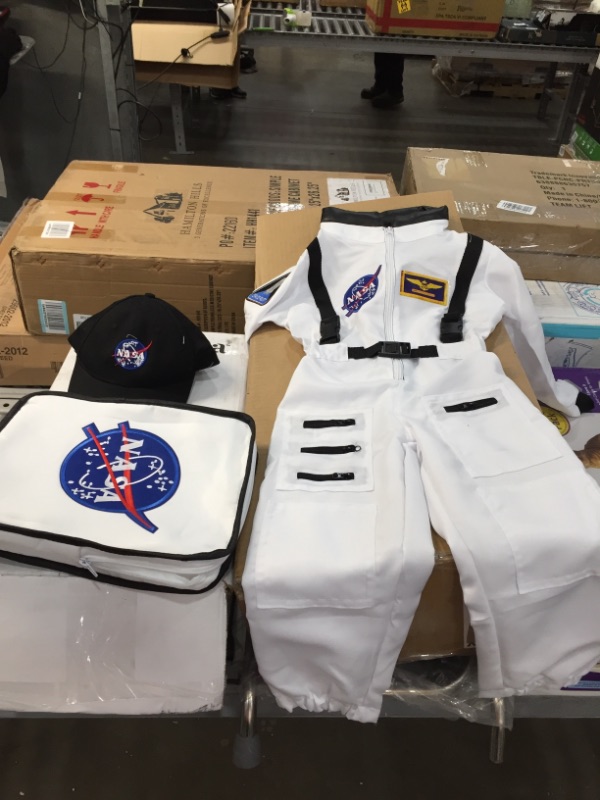 Photo 2 of Born Toys Astronaut Costume for Kids & Space Toys Includes Kids Space Suit, Kids NASA Hat, NASA Backpack - Toddler Dress Up & Pretend Play for Ages 3-7 Perfect Kids Astronaut Costumes for Boys & Girls