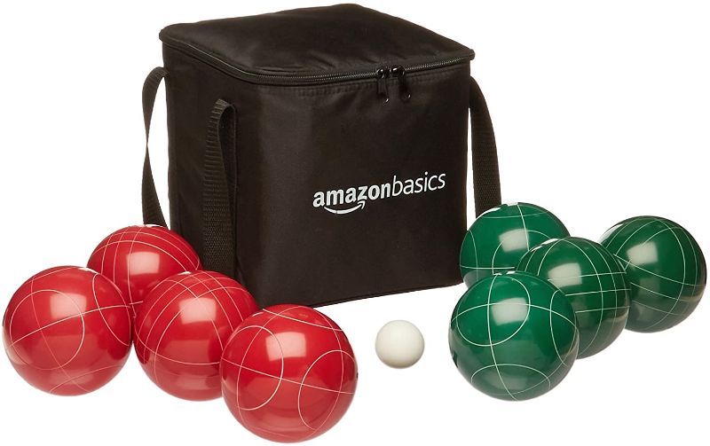 Photo 1 of AMAZON BASICS Bocce Ball Set with Soft Carry Case