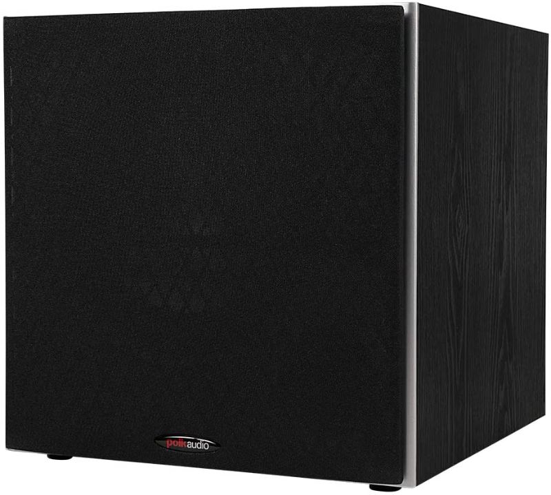 Photo 1 of Polk Audio PSW10 10" Powered Subwoofer - Power Port Technology, Up to 100 Watts, Big Bass in Compact Design, Easy Setup with Home Theater Systems Black POWERS ON