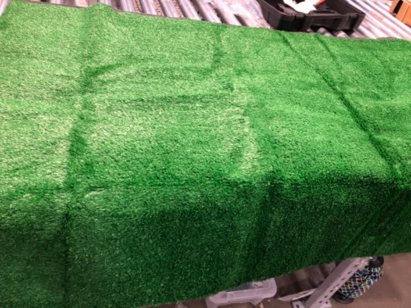 Photo 2 of  4'x7' Pet Pad Artificial Realistic & Thick Fake Mat for Outdoor Garden Landscape Dog Synthetic Grass Rug Turf, 4 FT x7 FT(28 Square FT), Green
