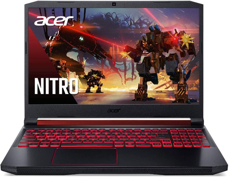 Photo 1 of Acer Nitro 5 Gaming Laptop, 9th Gen Intel Core i7-9750H, NVIDIA GeForce RTX 2060, 15.6" Full HD IPS 144Hz Display, 16GB DDR4, 256GB NVMe SSD, Wi-Fi 6, Waves MaxxAudio, Backlit Keyboard, AN515-54-728C
