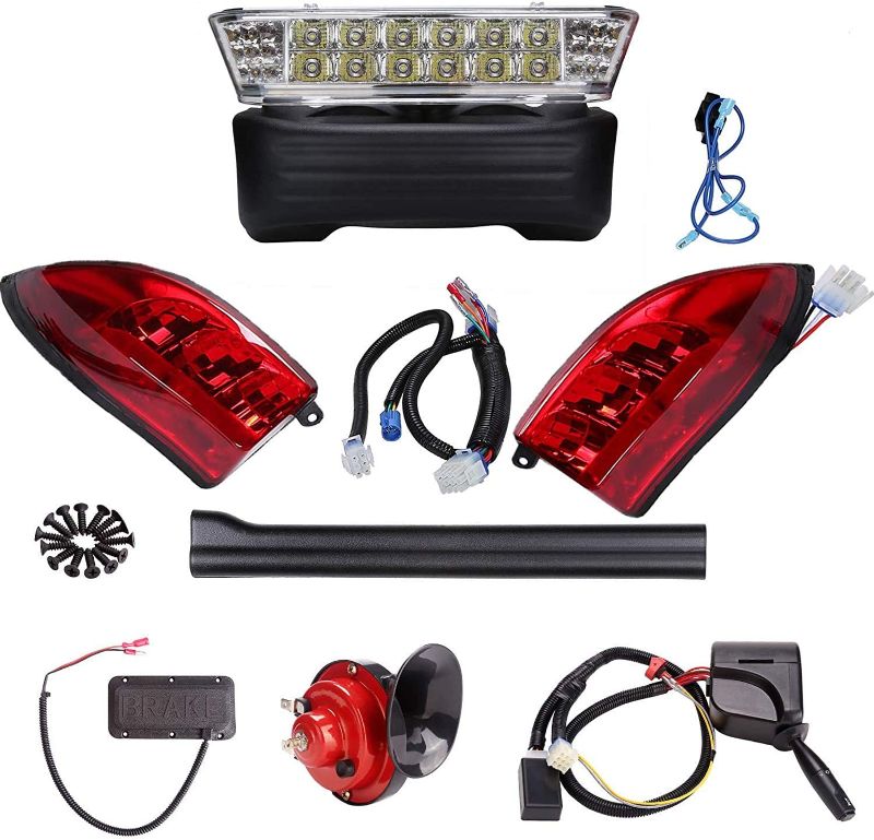 Photo 1 of 10L0L Golf Cart Deluxe LED Head/Tail Light Kits for Club Car Precedent G&E with Universal Deluxe Light Upgrade Kit Must BE Worked ON 12V
