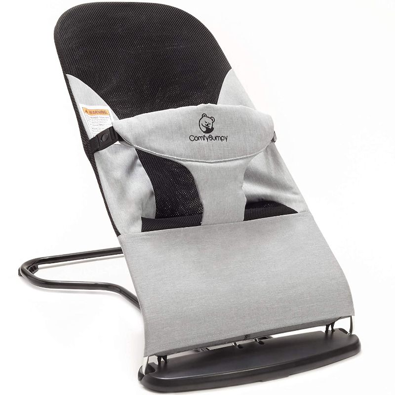 Photo 1 of Ergonomic Baby Bouncer Seat - Bonus Travel Carry Case Included - Safe, Portable Rocker Chair with Adjustable Height Positions - Infant Sleeper Bouncy Seat Perfect for Newborn Babies by ComfyBumpy
