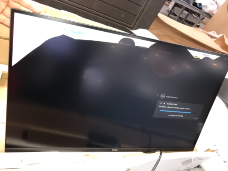 Photo 2 of **BROKEN TV** Dell S2721QS 27 Inch 4K UHD (3840 x 2160) IPS Ultra-Thin Bezel Monitor, AMD FreeSync (HDMI, DisplayPort), VESA Certified, Silver