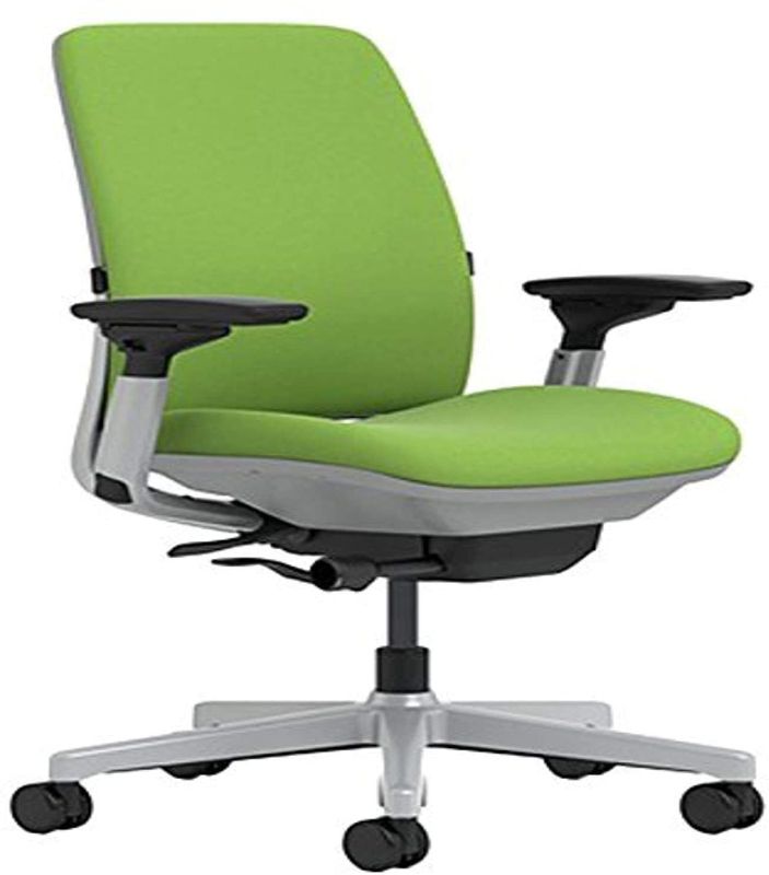 Photo 1 of Steelcase Amia Chair with Platinum Base & Standard Carpet Casters, Meadow
