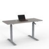 Photo 1 of BOX  1 OF  2*** SIT-STAND TABLE, ADJUSTABLE HEIGHT DESK 60? X 24?, MANUAL CRANK, STANDING DESK ZUD521

