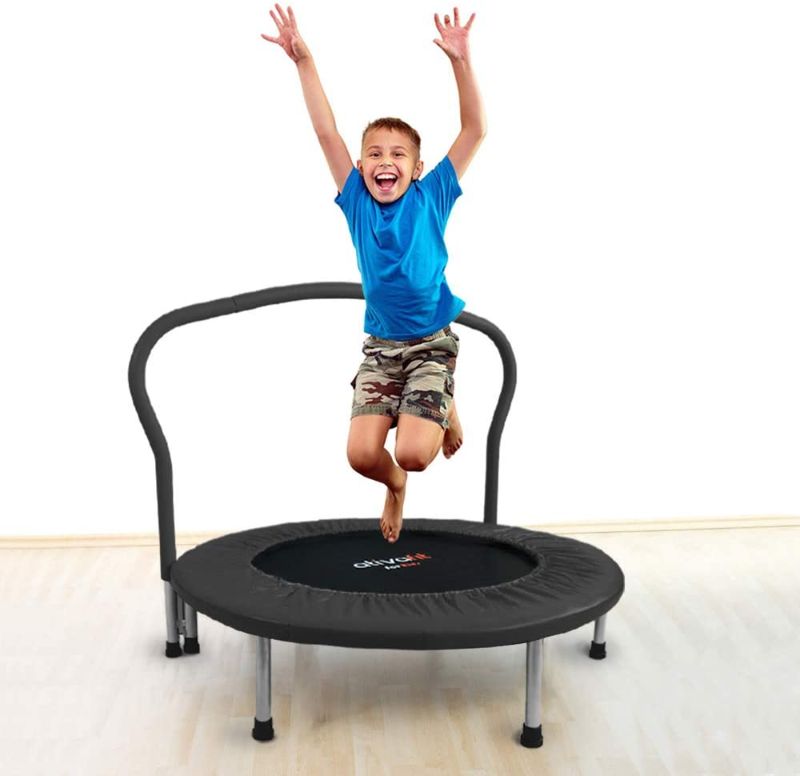 Photo 1 of Folding Trampoline Mini Rebounder Suitable for Indoor and Outdoor use, for Two Kids with safty Padded Cover