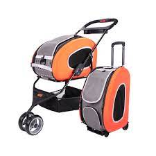 Photo 1 of 5-In-1 Combo Eva Pet Carrier/Stroller - Tangerine 