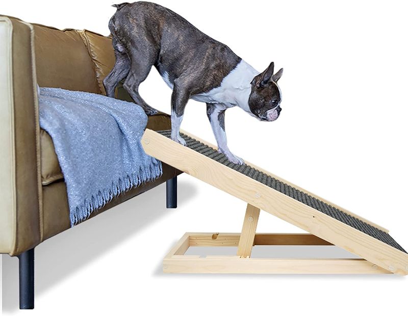 Photo 1 of AlphaPaw PawRamp Lite & Full - Adjustable Pet Ramp for Dogs and Cats - Folding Ramp for Pets with Paw Traction Mat
