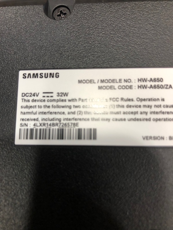 Photo 1 of SAMSUNG 3.1ch A650 A Series Soundbar - Dolby 5.1/ DTS Virtual: X (HW-A650, 2021 Model)
