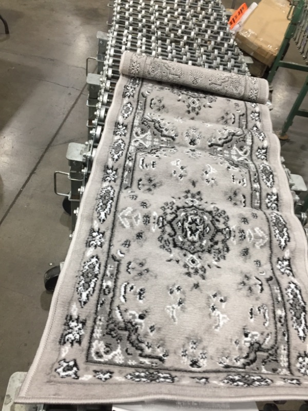 Photo 1 of 
Home Dynamix Premium Sakarya Traditional Medallion Border Area Rug, Gray, 1'9"x7'2" Runner
Size:1'9"x7'2" Runner
Color:Grey