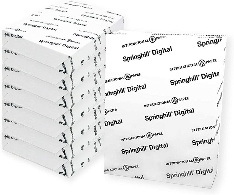 Photo 1 of 
Springhill White 8.5” x 14” Cardstock Paper, 90lb, 163gsm, 2,500 Sheets (10 Reams) – Premium Lightweight Cardstock, Printer Paper with Smooth Finish for...
Color:90lb
Size:10 Ream | 2500 Sheets
Style:Legal (8.5x14)