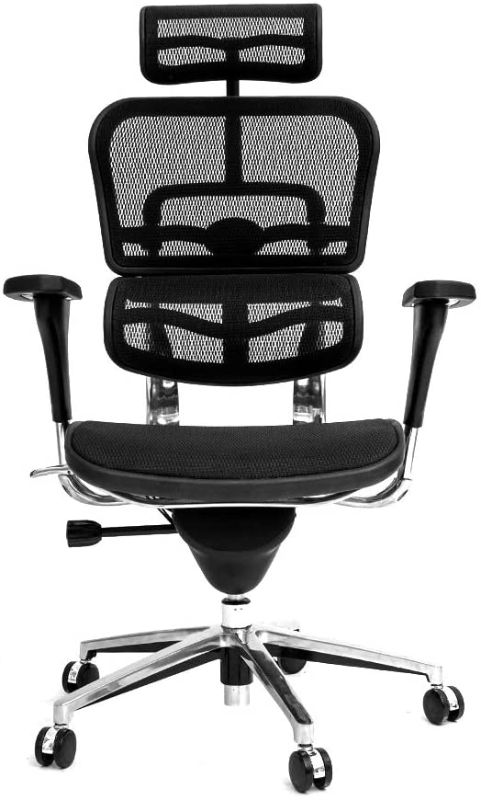 Photo 1 of CangLong Adjustable Swivel Computer Office Stylish Mesh High Back Chair with 2D Headrest and Lumbar Support