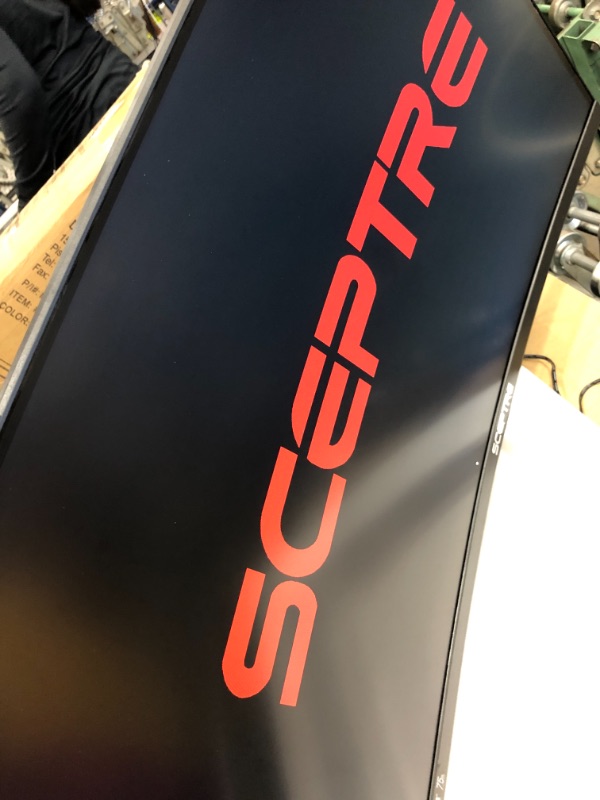 Photo 2 of Sceptre 27" Curved 75Hz LED Monitor HDMI VGA Build-in Speakers, Edge-Less Metal Black 2019 (C275W-1920RN)