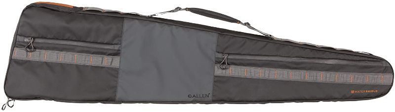 Photo 1 of Allen Company Reservoir Rifle Case, 50 inch, with WaterShield Technology, Waterproof Fabric and Zippers, Removable Lining for Easy Cleaning, Front Zippered Pockets, Gray/Black, One Size
