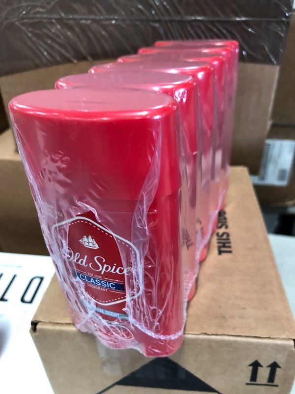 Photo 1 of Old Spice Classic Deodorant, Original Round Stick Formula, Original Scent, 2.25 Oz (Pack of 6)
