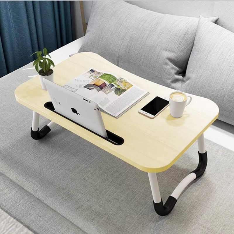 Photo 1 of Widousy Laptop Bed Table, Breakfast Tray with Foldable Legs, Portable Lap Standing Desk, Notebook Stand Reading Holder for Couch Sofa Floor Kids - Standard Size?White?
