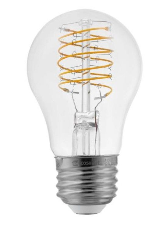 Photo 1 of 40-Watt Equivalent A15 Dimmable Fine Bendy Filament LED Vintage Edison Light Bulb Bright White 3000K (2-Pack)
4 ct