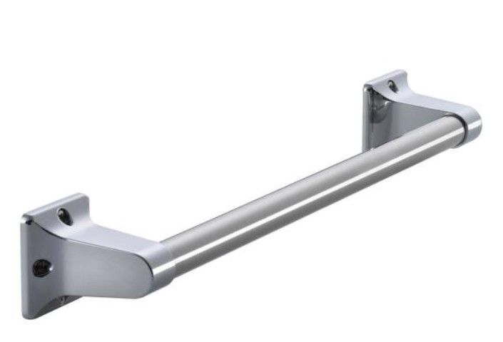 Photo 1 of 16 in. x 7/8 in. Exposed Screw Assist Bar in Chrome
