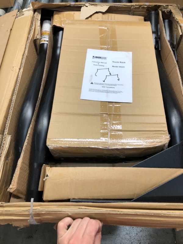 Photo 1 of MAXXHAUL 50241 Adjustable Steel Pick Up Truck Ladder Utility Racks-Pair