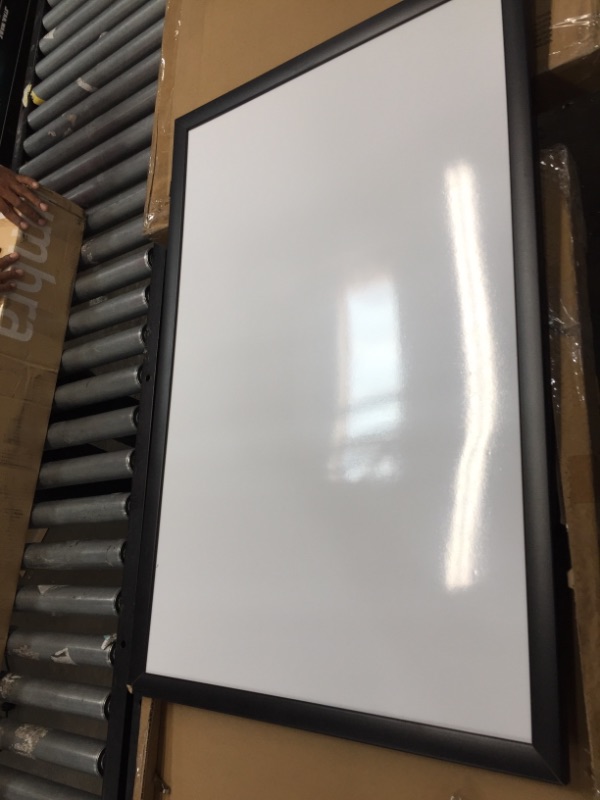 Photo 2 of U Brands Magnetic Dry-Erase Whiteboard, 24" x 36", Black MDF Frame