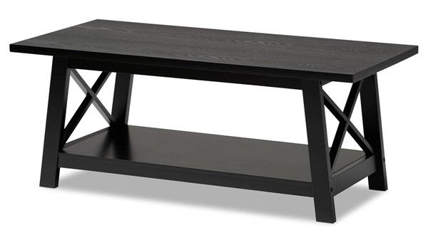 Photo 1 of Baxton Studio Germain Black Wood Coffee Table