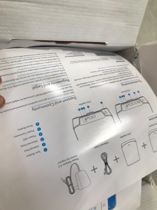 Photo 4 of NETGEAR Orbi 8-Stream Tri-Band AX4200 Whole Home Mesh Wi-Fi 6 System (RBK752-100CNS) - 2 Pack