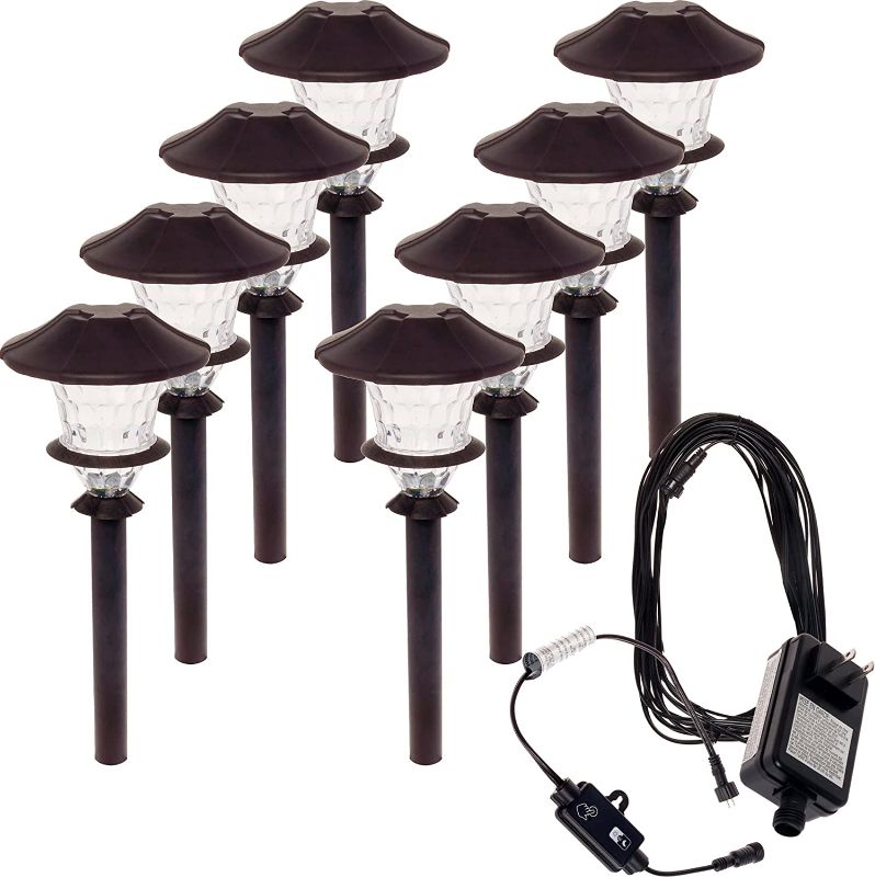 Photo 1 of 8 Pack Paradise Aluminum LED Low Voltage Path Light Kit