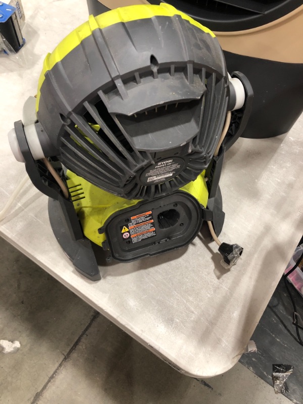 Photo 3 of RYOBI 18-Volt ONE 2-Speed Bucket Top Misting Fan