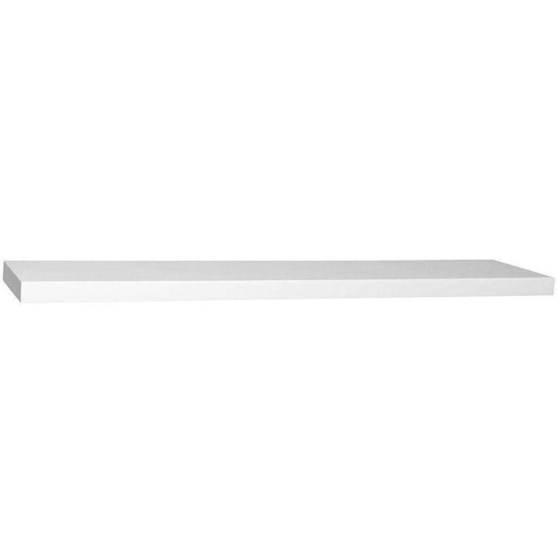 Photo 1 of 8 in. D x 36 in. L x 1-1/4 in. H White Slim Shelf