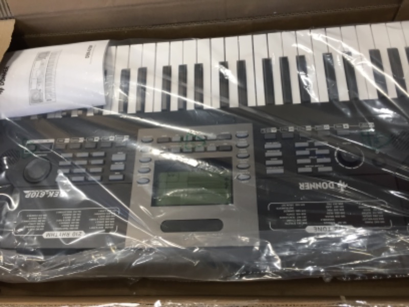 Photo 2 of Donner 61-Key Piano Keyboard, DEK-610P Touch Sensitive Keyboard Piano, Two-Way Speaker Electronic