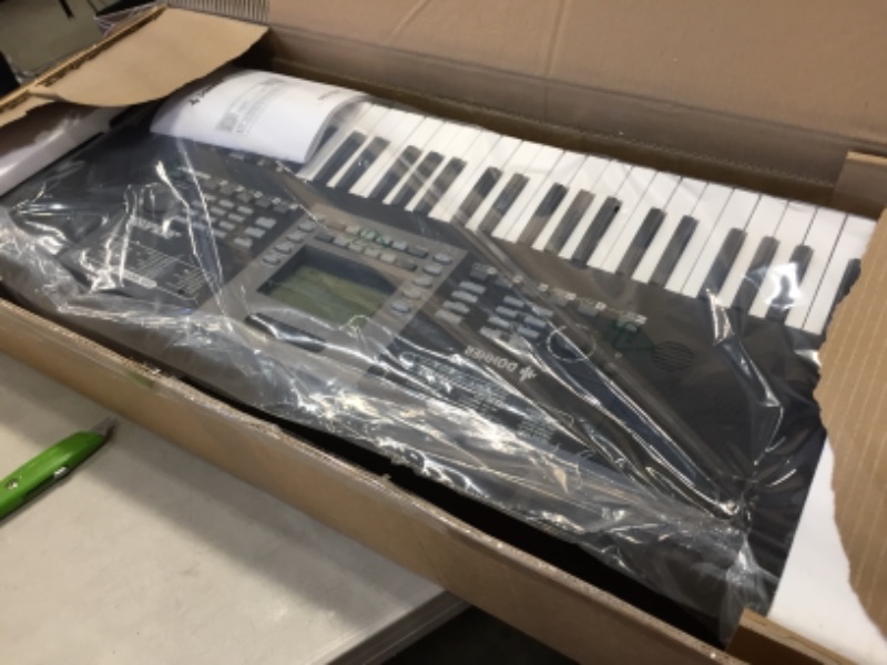 Photo 3 of Donner 61-Key Piano Keyboard, DEK-610P Touch Sensitive Keyboard Piano, Two-Way Speaker Electronic