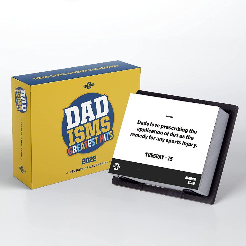 Photo 1 of ** SETS OF 2 **
Dad-ISMS 2022 Day-to-Day Calendar | Daily Dad Joke 2022 Desk Calendar | Best Funny Gift Idea to Celebrate Dad
