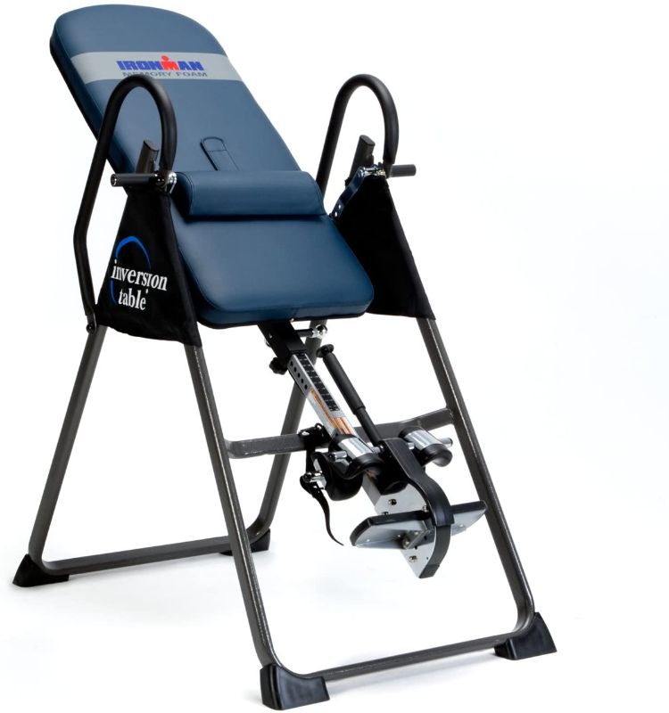 Photo 1 of Ironman Gravity 4000 Inversion Table with Memory Foam, Blue